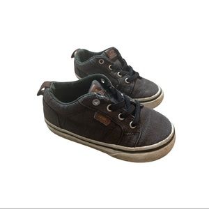 Vans Boys Sz 7 Charcoal Slip Ones Sneakers